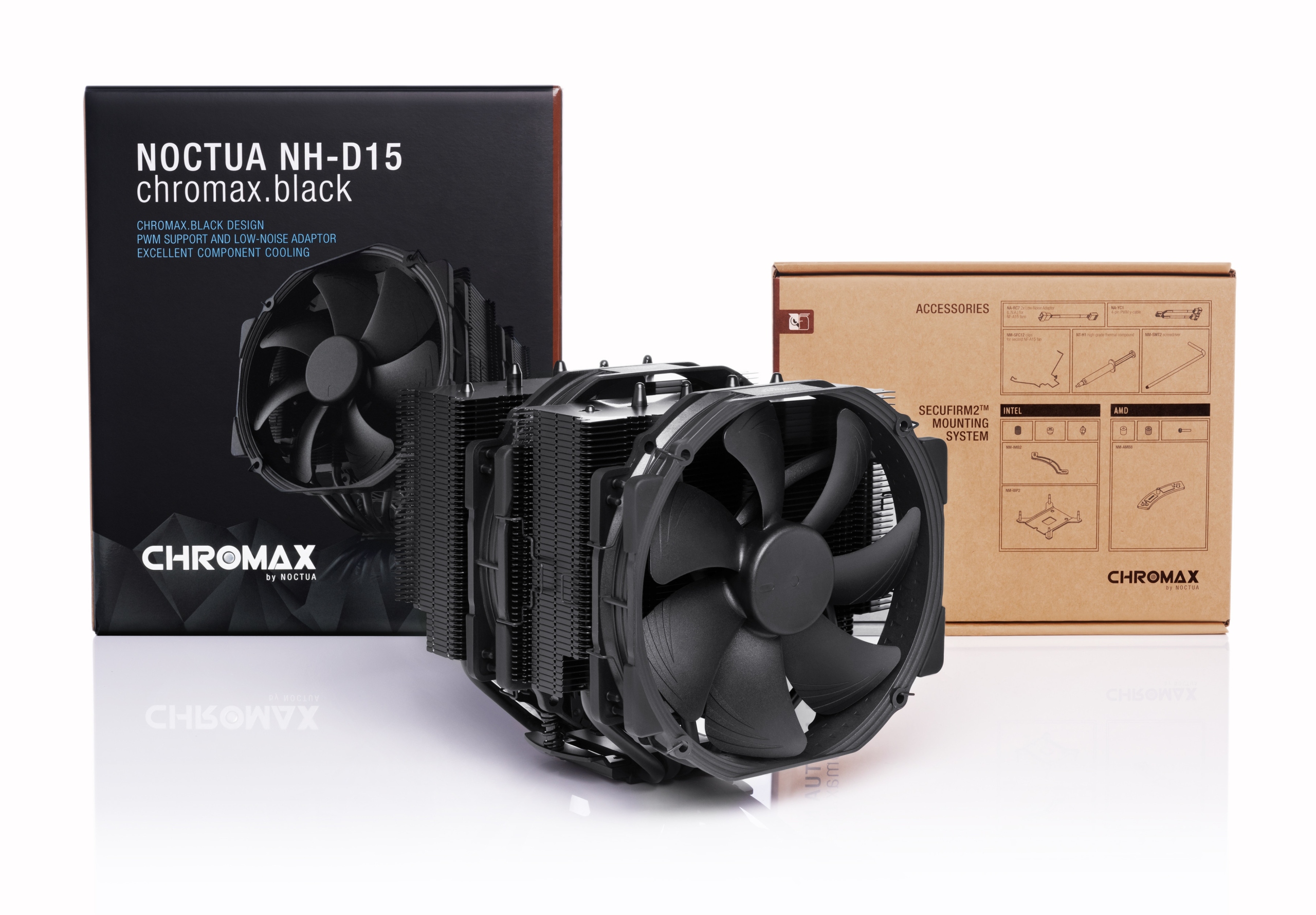 Aktívny chladič CPU Noctua NH-D15 CH.BK